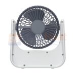 Novena USB Rechargeable Mini Fan with LED Light & Power Bank | Portable 360° Rotating Desk Fan - Image 3